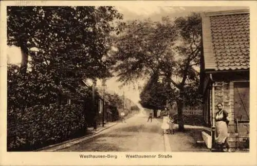 Ak Westhausen in Württemberg, Berg, Westhausener Straße