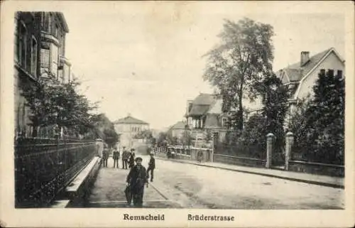 Ak Remscheid im Bergischen Land, Brüderstraße