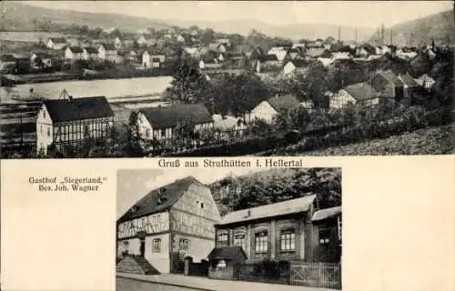 Ak Struthütten Neunkirchen im Siegerland, Gesamtansicht, Gasthof Siegerland