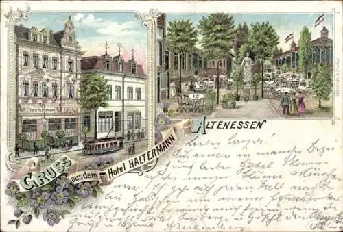 Litho Altenessen Essen im Ruhrgebiet, Hotel Haltermann