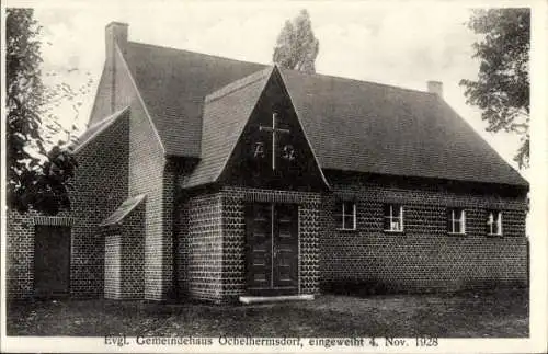 Ak Ochla Ochelhermsdorf Schlesien, Evangelisches Gemeindehaus