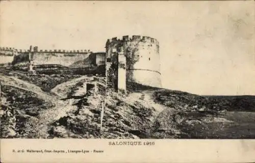 Ak Saloniki Griechenland, Festung, 1916