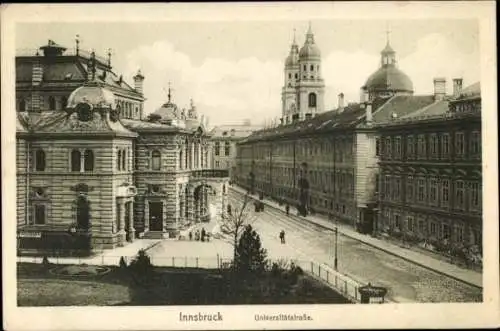 Ak Innsbruck in Tirol, Universitätsstraße