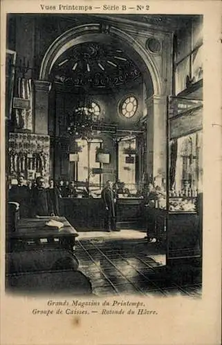 Ak Paris IX, Kaufhäuser Printemps, Cashier Group