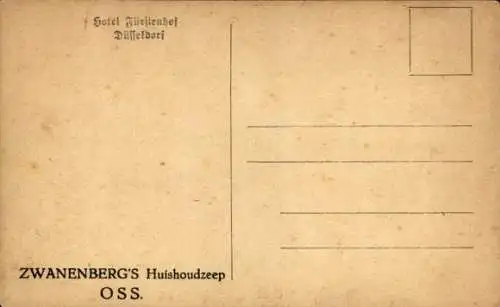 Ak Düsseldorf am Rhein, Corneliusplatz, Hotel Fürstenhof, Straßenbahn, Cornelius