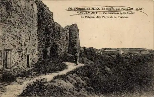 Ak Praye sous Vaudémont Meurthe et Moselle, Fortifications, Cote Sud, La Poterne