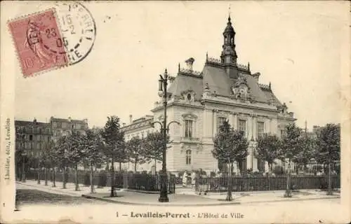 Ak Levallois Perret Hauts de Seine, Rathaus