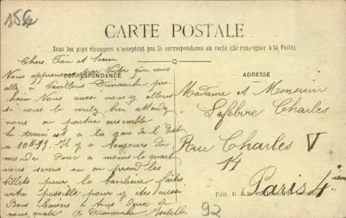 Ak Levallois Perret Hauts de Seine, Rathaus, Gärten, Bleriot-Eindecker
