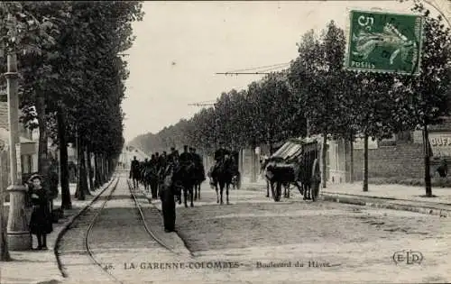 Ak La Garenne Colombes Hauts de Seine, Boulevard du Havre