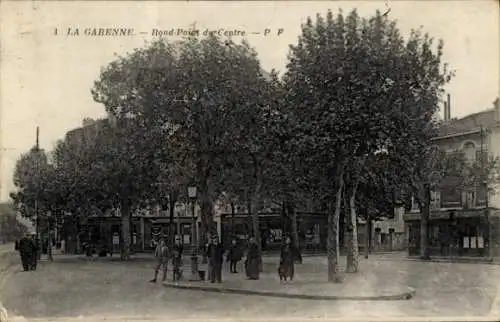 Ak La Garenne Colombes Hauts de Seine, Rond-Point du Centre