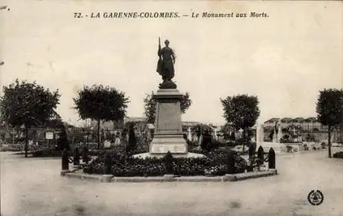 Ak La Garenne Colombes Hauts de Seine, Kriegerdenkmal