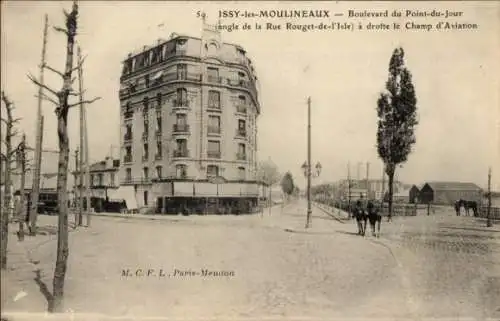 Ak Issy les Moulineaux Hauts de Seine, Boulevard du Point du Jour