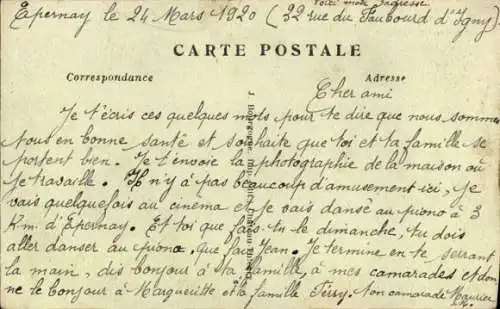 Ak Épernay Marne, Rue du Commerce, Maison Moët et Chandon