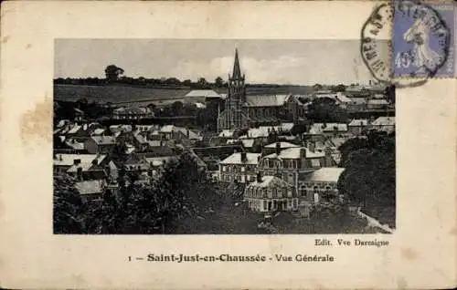 Ak Saint Just in der Chaussée Oise, Gesamtansicht
