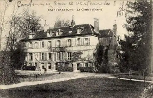 Ak Saintines-Oise, Schloss