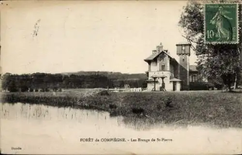 Ak Compiègne Oise, Foret, die Etangs von St-Pierre