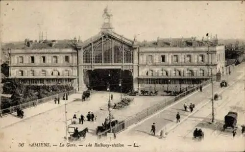 Ak Amiens-Somme, Bahnhof
