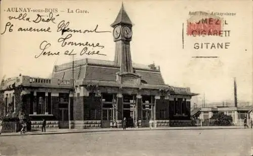 Ak Aulnay sous Bois Seine Saint Denis, Bahnhof