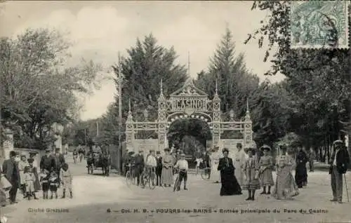 Ak Fouras les Bains Charente Maritime, Parc du Casino