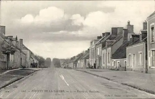 Ak Circuit de la Sarthe, Blick von der Straße