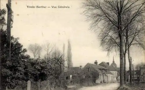 Ak Vivoin Sarthe, Teilansicht