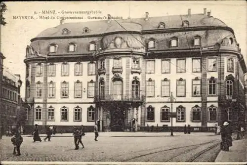 Ak Mainz am Rhein, Gouvernementgebäude