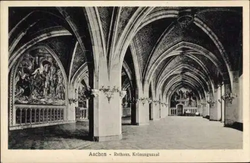 Ak Aachen, Rathaus, Krönungssaal