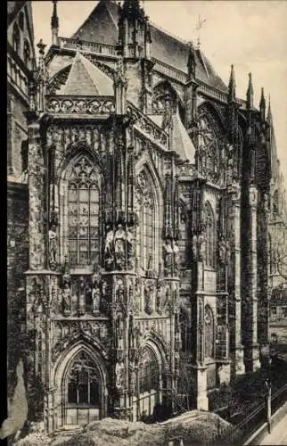 Ak Aachen, Dom, Südseite, Fassadendetail