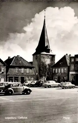 Ak Lütjenburg in Holstein, Marktplatz