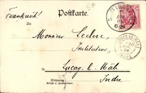 Ak Stuttgart in Württemberg, Johanniskirche, Feuersee