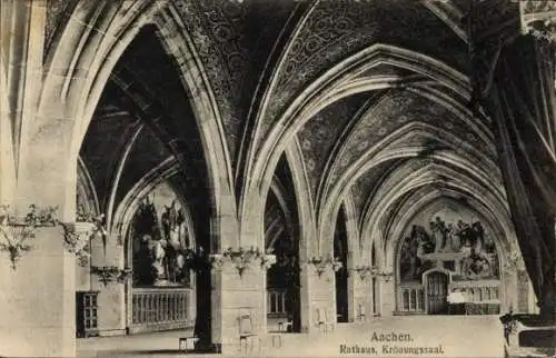 Ak Aachen, Rathaus, Krönungssaal