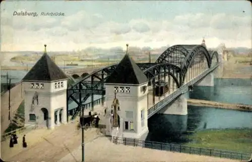 Ak Duisburg im Ruhrgebiet, Ruhrbrücke