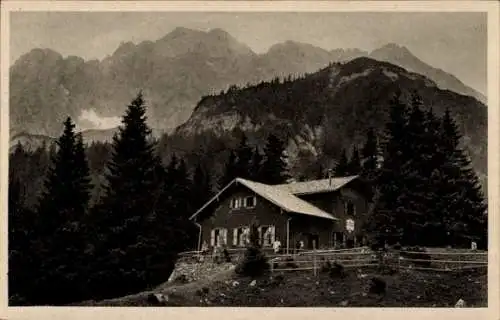 Ak Mittenwald in Oberbayern, Großherzog-Adolf-Haus der A.V.S., Alpen-Verein