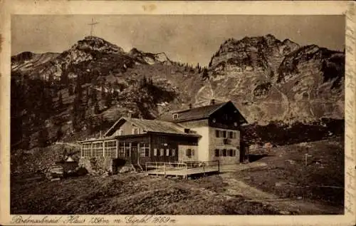 Ak Bodenschneid Schliersee in Oberbayern, Bodenschneidhaus mit Gipfel