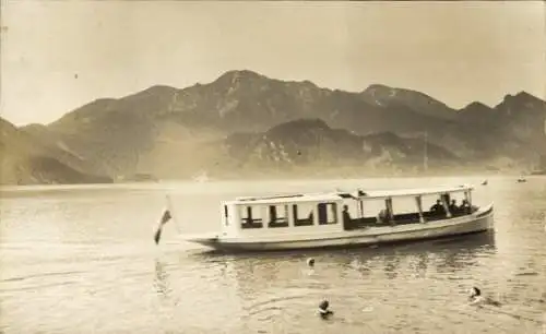 Foto Ak Kochel am See Oberbayern, Ausflugsschiff