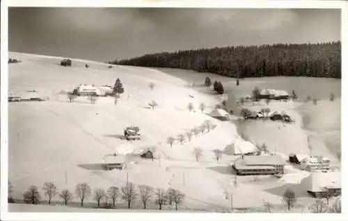 Ak Todtnauberg Todtnau im Schwarzwald, Ennerbach, Panorama, Winter