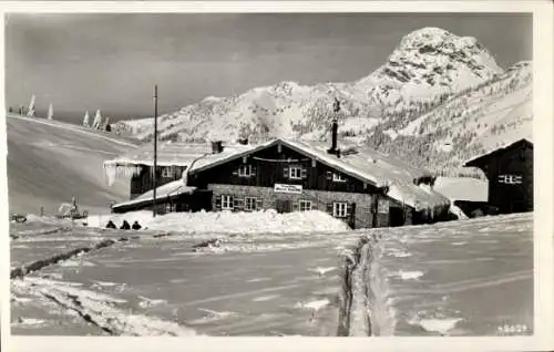 Ak Sudelfeld Bayrischzell im Mangfallgebirge Oberbayern, Berggasthaus Ober Sudelfeld, Winter