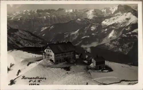 Foto Ak Spitzingsee Schliersee in Oberbayern, Rotwandhaus, Winter