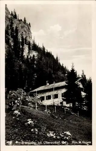 Ak Oberaudorf in Oberbayern, Brünnstein, Brünnsteinhaus