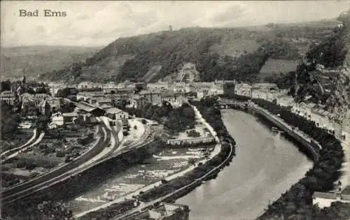 Ak Bad Ems an der Lahn, Gesamtansicht