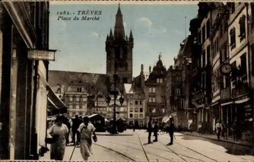 Ak Trier an der Mosel, Marktplatz