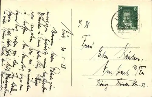 Ak Aub in Unterfranken, Amtsgericht