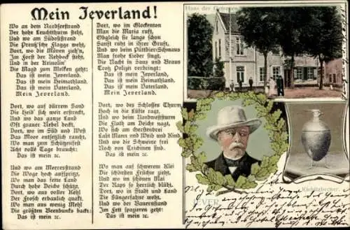 Ak Jever in Friesland, Otto von Bismarck, Herzog zu Lauenburg, Bundeskanzler, Kiebitzbecher