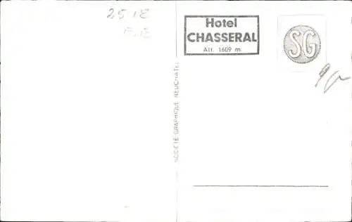 Ak Berg Chasseral Kanton Bern, Hotel Chasseral