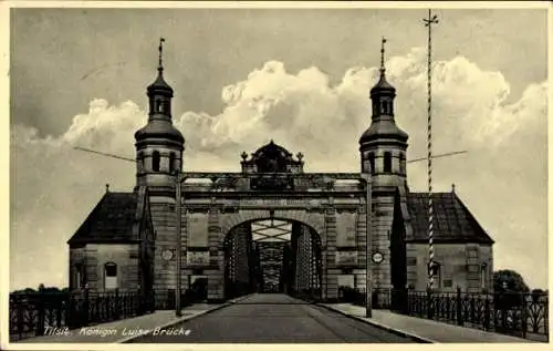 Ak Sowjetsk Tilsit Ostpreußen, Königin Luise Brücke