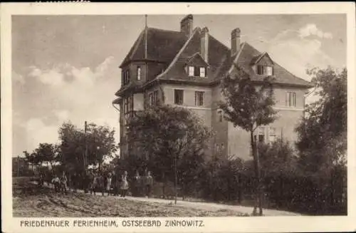 Ak Ostseebad Zinnowitz auf Usedom, Friedenauer Ferienheim