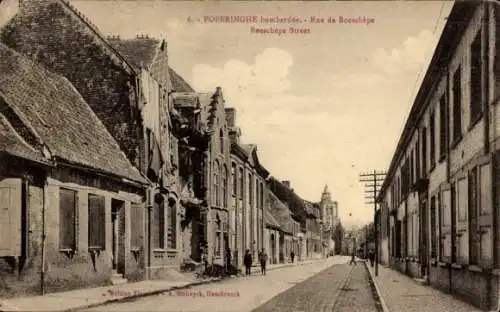 Ak Poperinghe Poperinge Westflandern, Straßenansicht