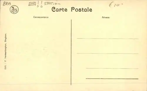 Ak Diegem Dieghem Machelen Flämisch Brabant, Bahnhof