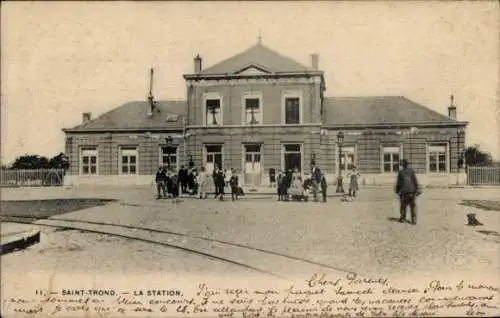 Ak Saint Trond Sint Truiden Flandern Limburg, Bahnhof