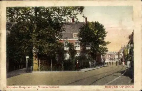 Ak Bergen op Zoom Nordbrabant Niederlande, Militärkrankenhaus, Wouwschestraat